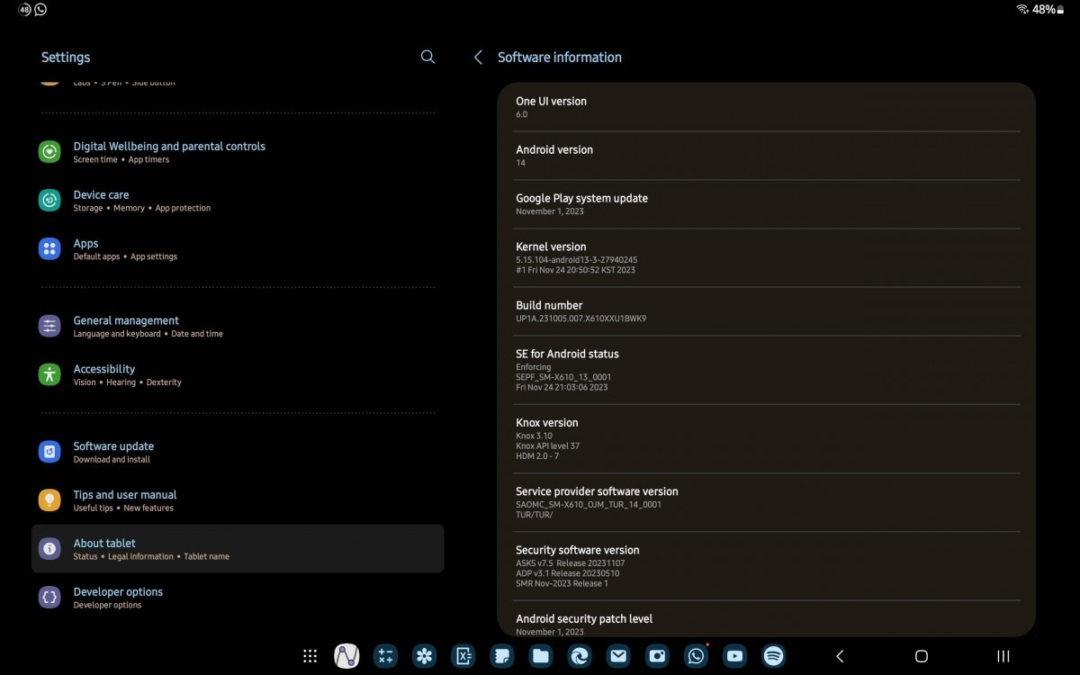 Samsung Galaxy Tab S9 FE+ Update Pembaruan ke One UI 6 Berbasis Android 14